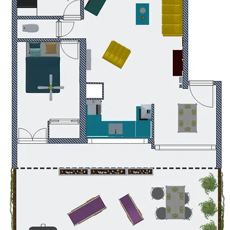 Malia 3 Etoiles Rez De Jardin Avec Exterieur *